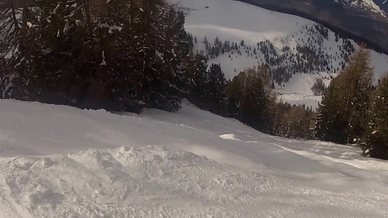 La Plagne. Piste noire des Coqs. 13/03/2016