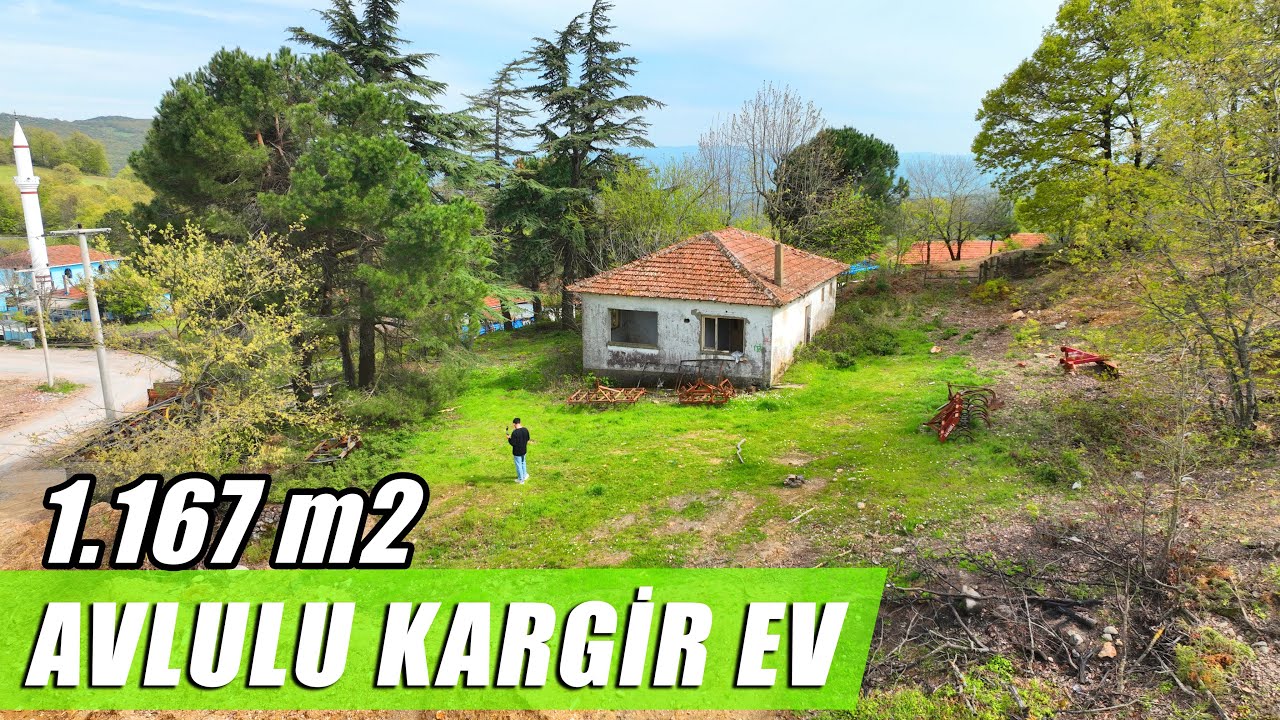 1853- GÖNEN ALACAOLUK KÖYÜNDE MÜSTAKİL 1.167 M2 AVLULU KARGİR EV