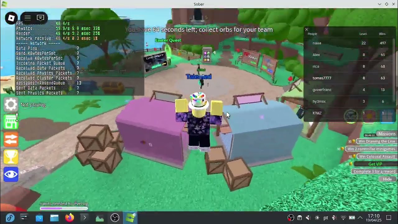 Roblox on Linux on a 10 year old laptop - Sober edition