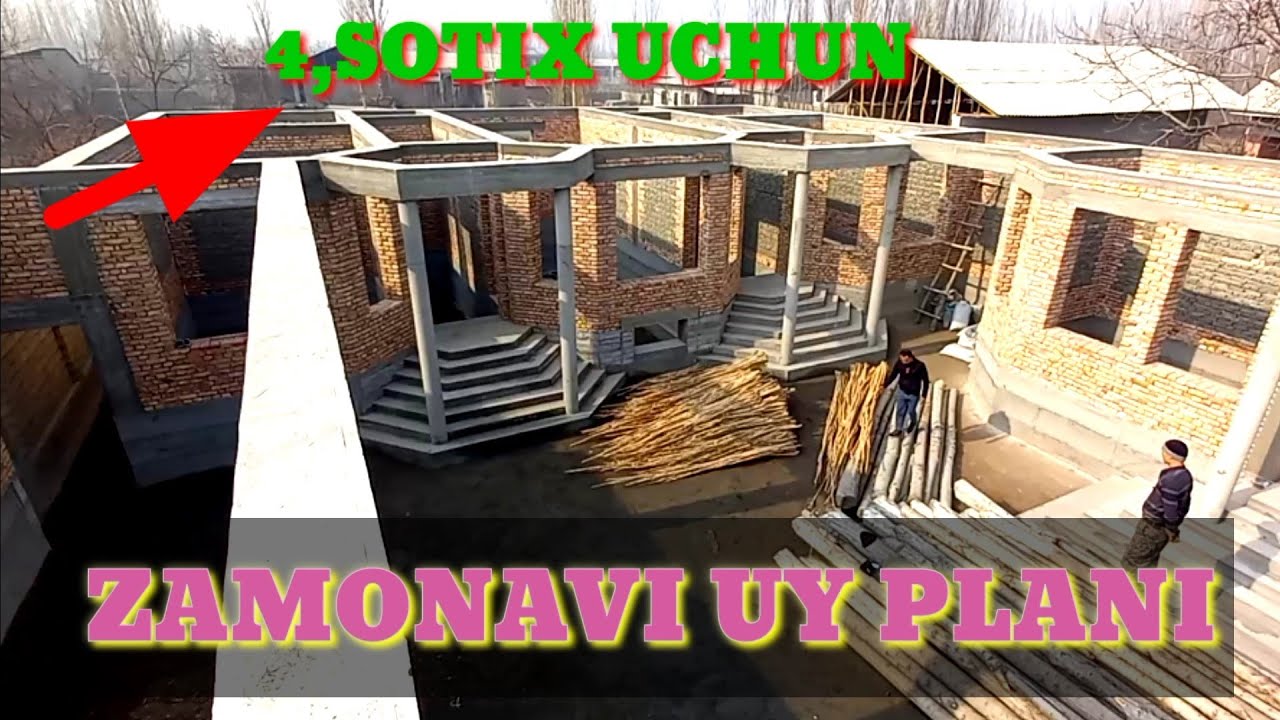 ZAMONAVI UY PLANI 4, SOTIX JOY UCHUN УЙ ПРОЕКТИ ТАЛАБЛАРГА БИНОАН
