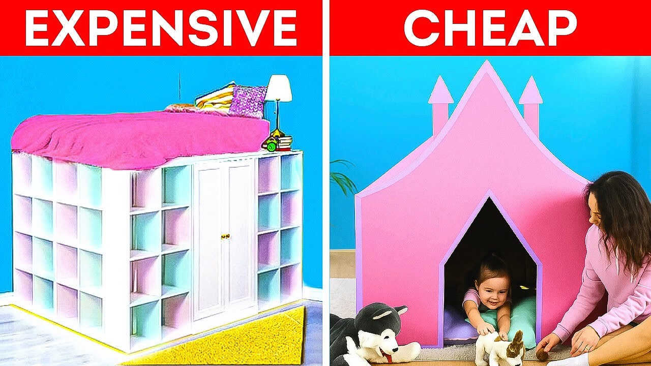 Caring Parents Build a Miniature Cardboard House 🏡❤️