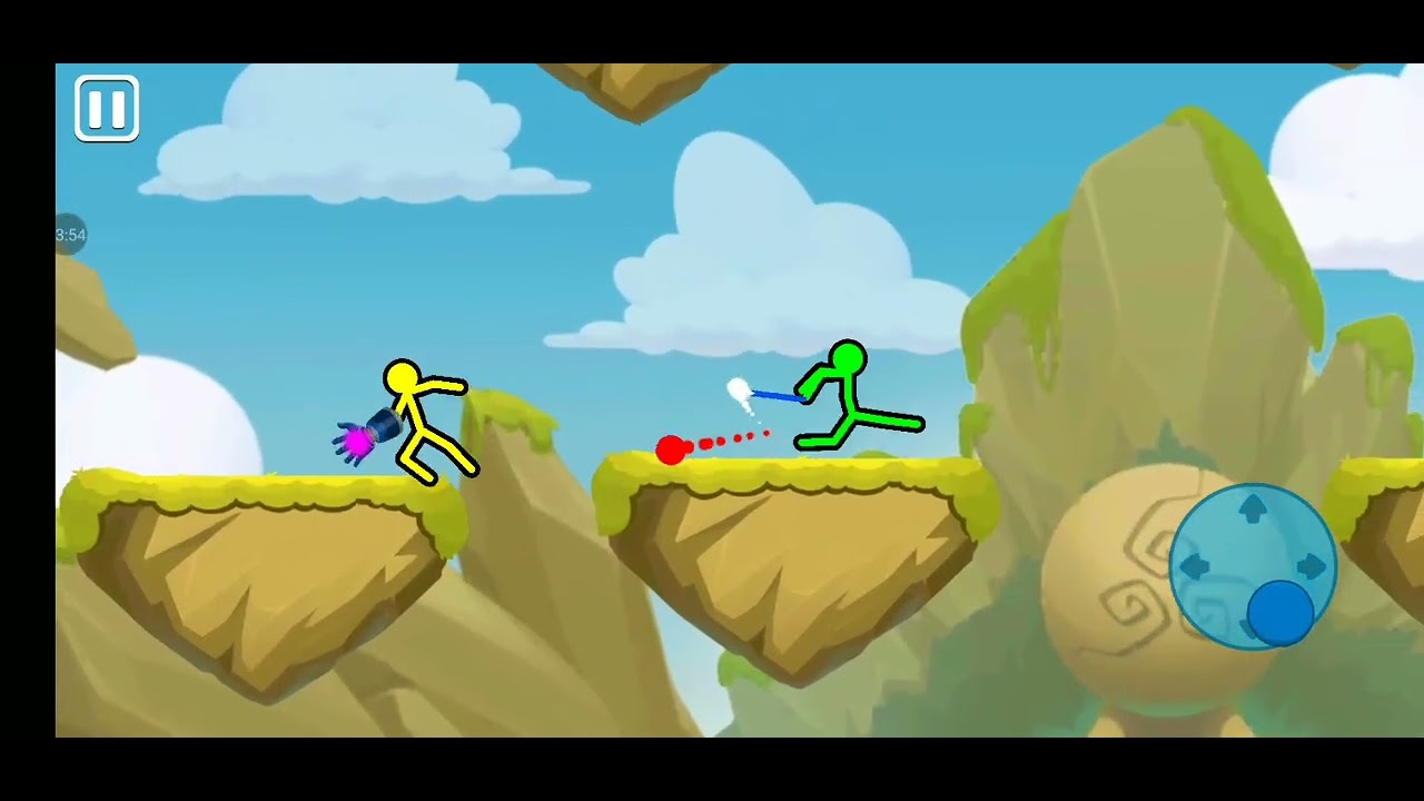 Jogando o jogo do Stickman o video tá legal 😃😃