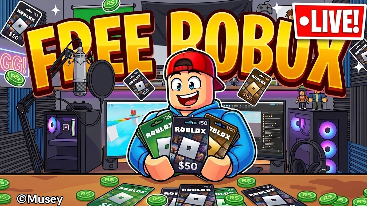 🔴FREE 2,000,000 ROBUX GIVEAWAY LIVE! (FREE ROBUX)