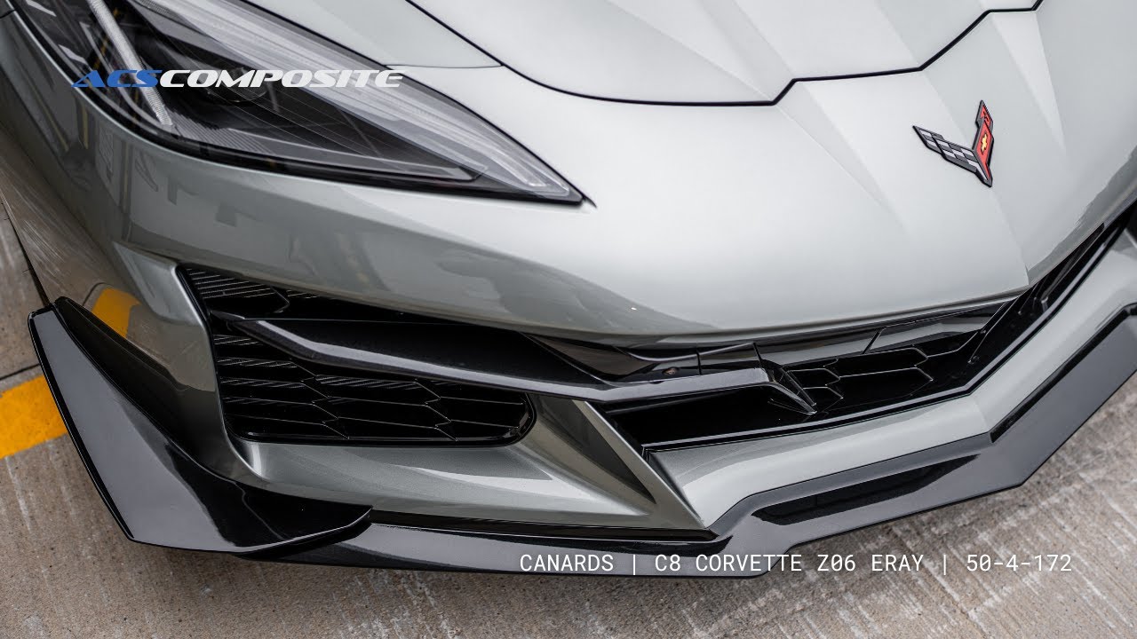 C8 Corvette Z06 E-Ray Canards Install Video | ACS Composite | 50-4-172