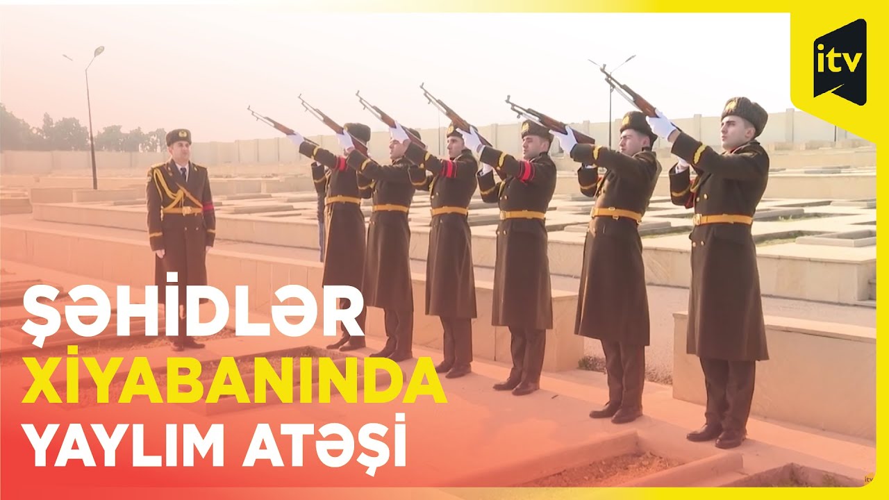 Şəhid Orxan Əsgərovun dəfn mərasimində Azərbaycanın Dövlət Himni səsləndirilib, yaylım atəşi açıldı