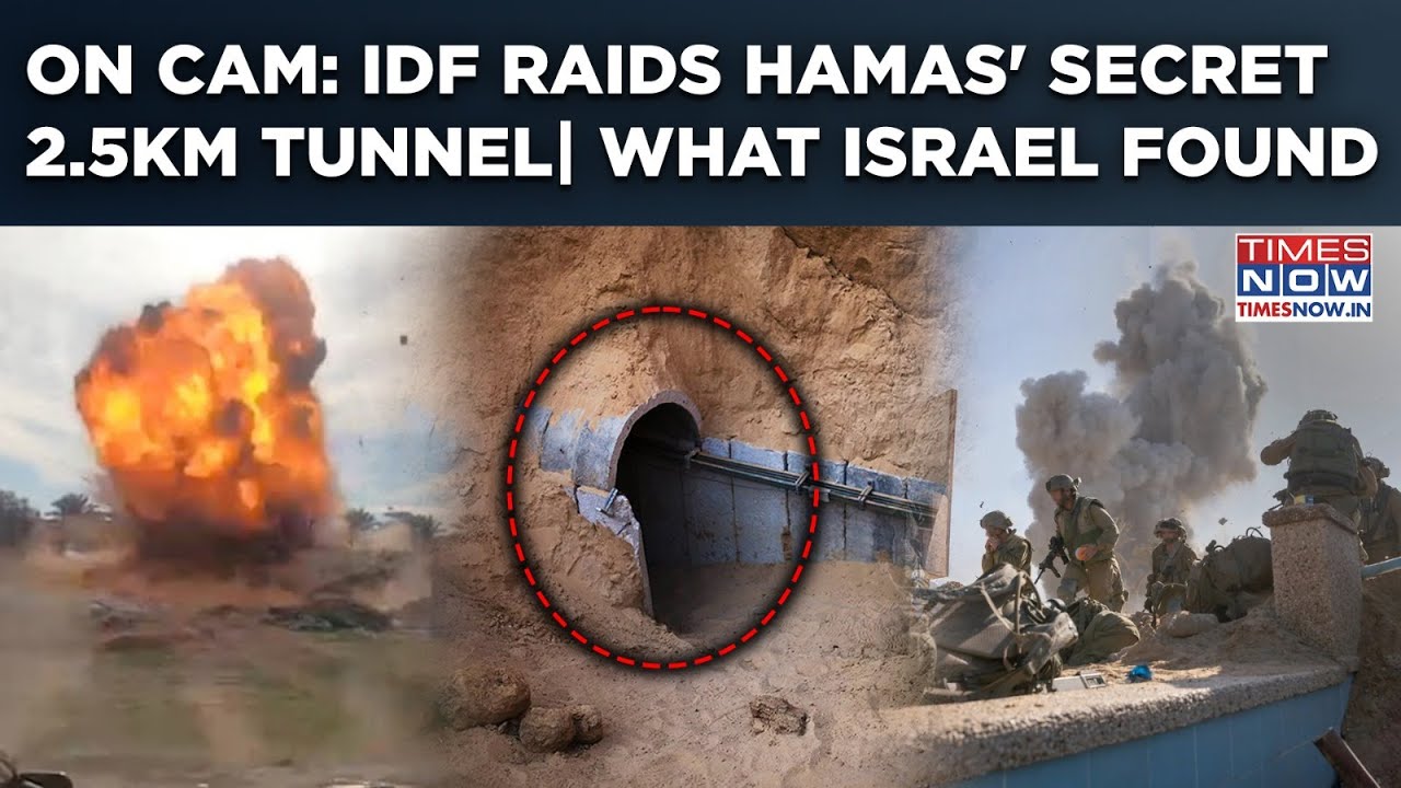 IDF Raids Hamas Tunnel In Gaza On Cam: What Israel Found In 2.5Km Secret Khan Younis-Rafah Route