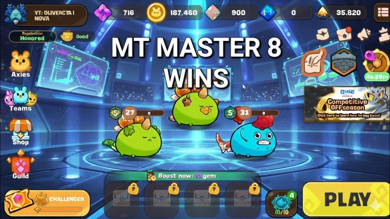 🔥MT MASTER 8 WINS | AXIE INFINITY CLASSIC🔥