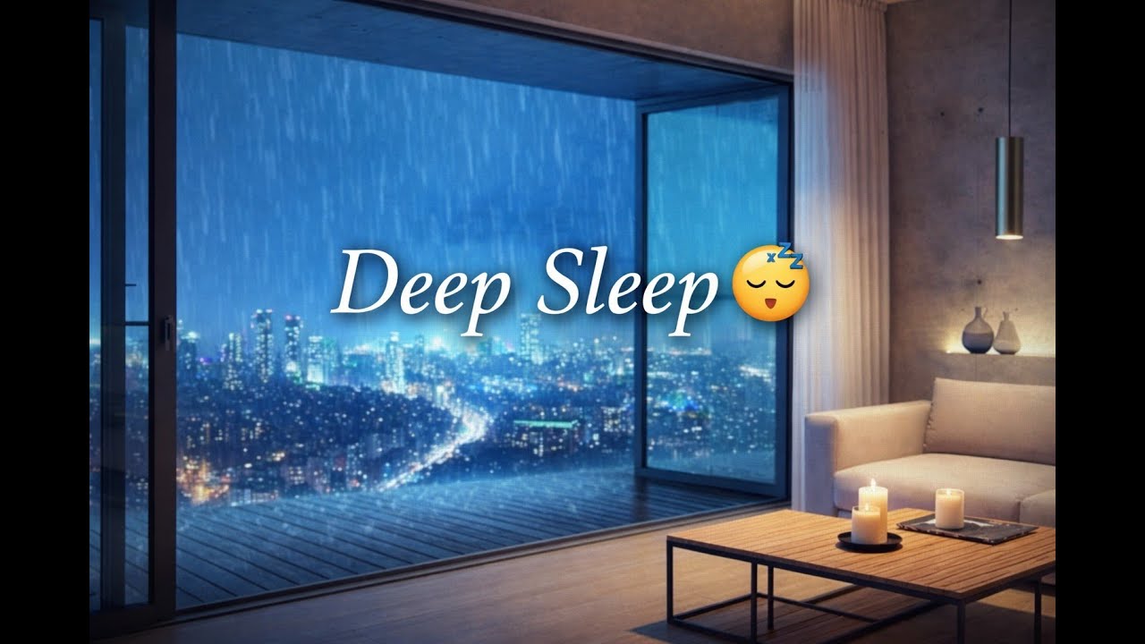3 Hours Rainy City Night 🌧️🌃 | Ambient Sleep Music for Deep Relaxation