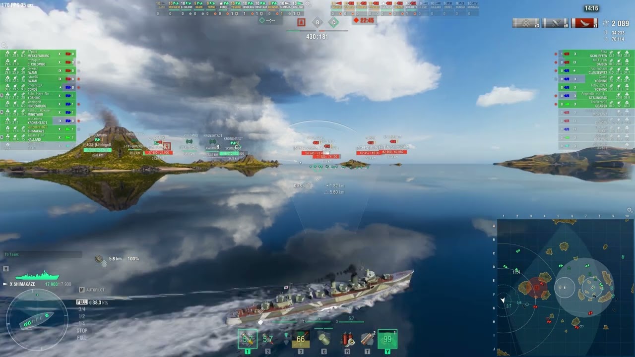 Shimakaze battle