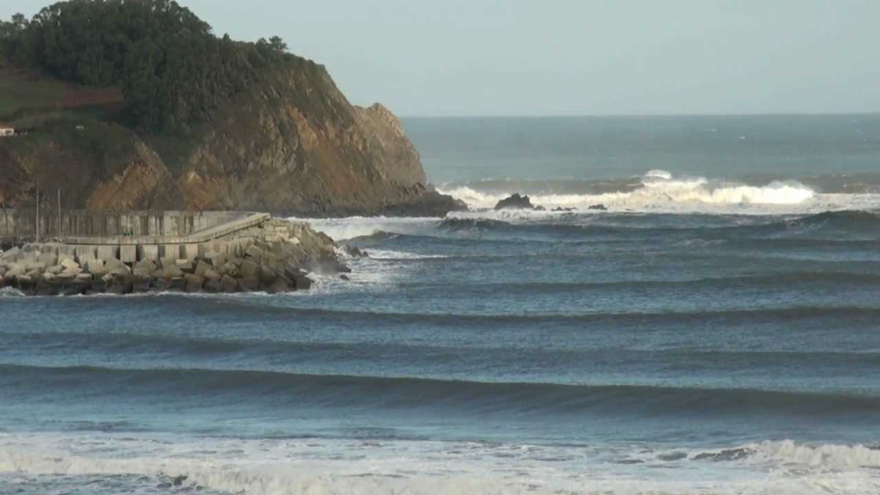 CRÓNICA Temporal en LUANCO olas y estado de la mar