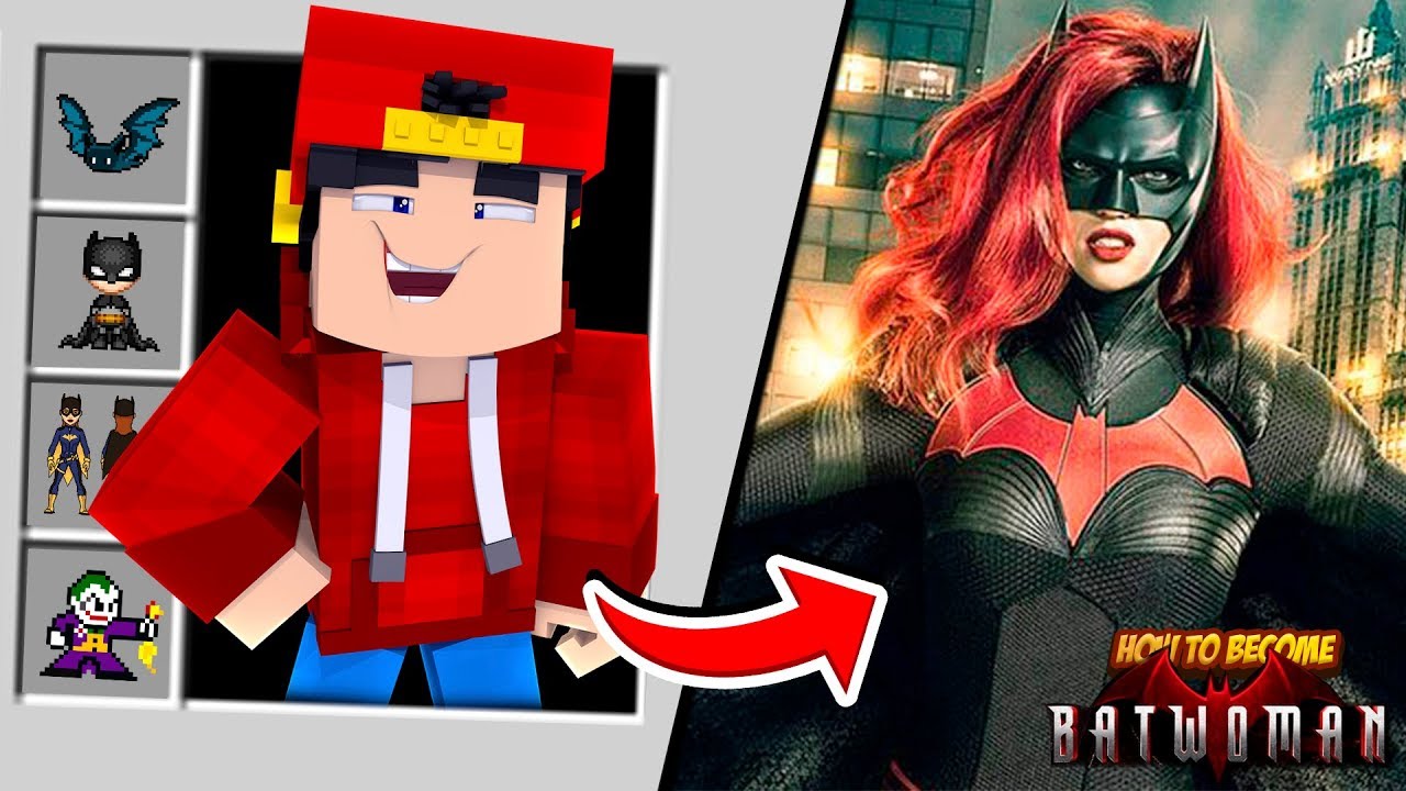 Minecraft Adventure - HOW TO BECOME BAT-WOMAN!!
