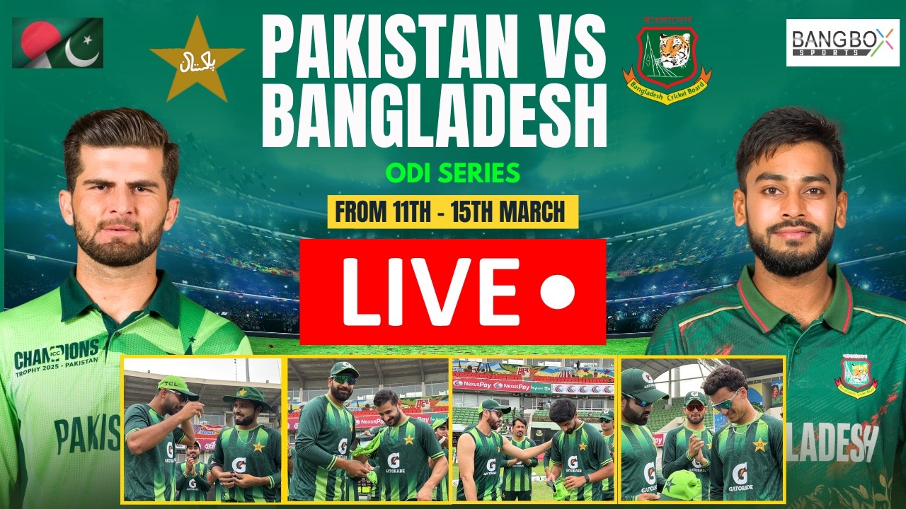 LIVE 🔴 High-Voltage ODI Clash: Pakistan vs Bangladesh #pakvsban2026 #odicricket