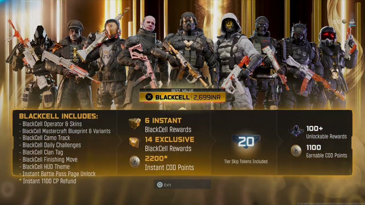 Call of Duty: BO7 Warzone - Buying  Season 5 Blackcell Battle Pass 