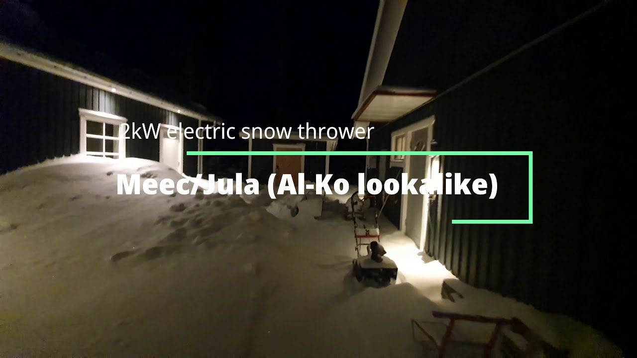Meec/Jula 2kW electric snow thrower (Al-Ko lookalike) elektrisk snöslunga