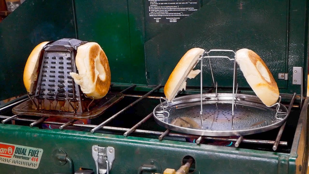 Vintage Camp Toaster VS New Camp Toaster.  Cooked On A Coleman Stove. And The Winner Is....