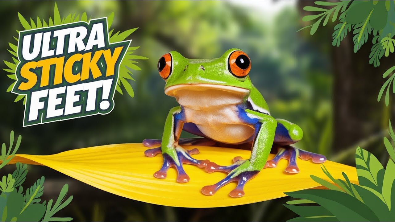 The Ultra Sticky Foot Adhesion of the Tree Frog