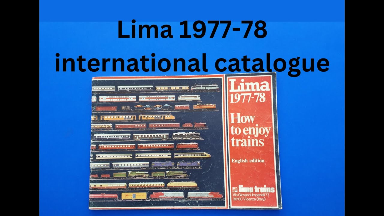 Lima model railways catalogue 1977 / 1978 international edition full look through from Mangley Town