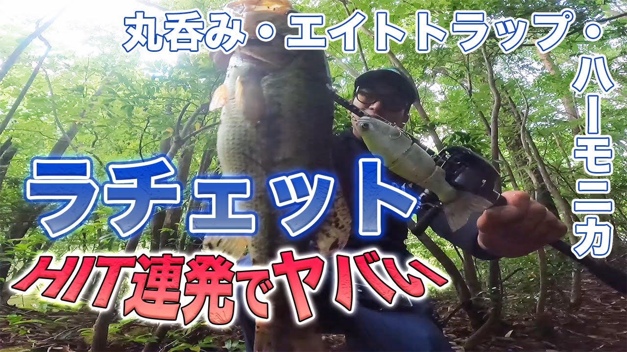 【マジでヤバい】ラチェットでビックベイト連発【新作ルアー】