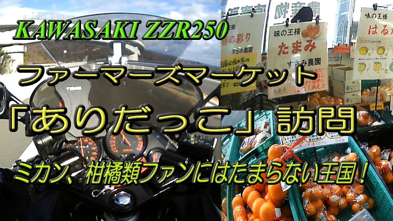 ファーマーズマーケット「ありだっこ」訪問　（和歌山県有田市、ＺＺＲ２５０）
