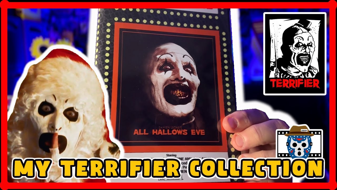 MY TERRIFIER Physical Media Collection - ART THE CLOWN Horror on 4K, Blu Ray, DVD and VHS