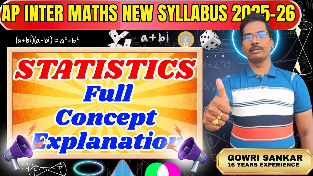 AP Intermediate Maths New Syllabus|| Chapter-13|| Statistics||Must Watch Video|| #viral #intermaths 