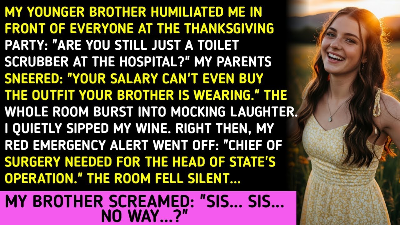 MY YOUNGER BROTHER HUMILIATED ME IN FRONT OF EVERYONE AT THE THANKSGIVING PARTY: 
