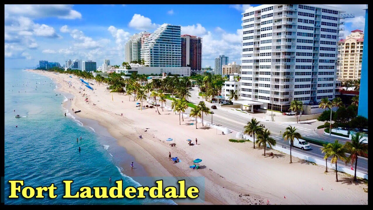 Fort Lauderdale Beach Summer 2019 Drone 4K