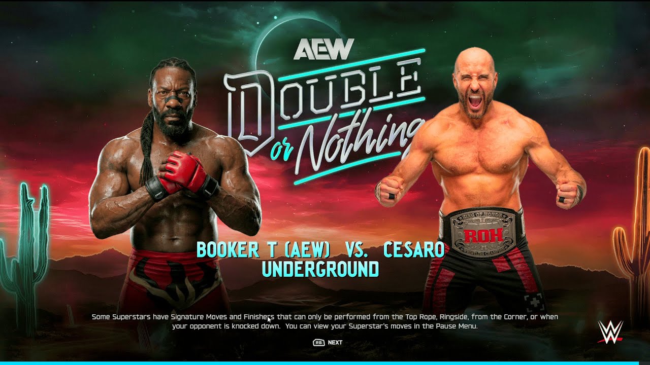WWE 2K25 — Сезаро против Букера Ти — Подпольный матч-реванш
