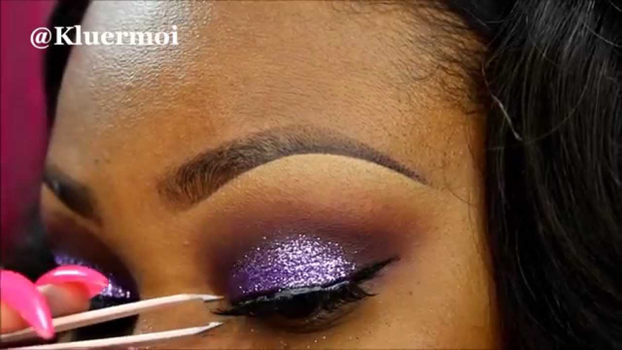 Purple Glitter Eyes