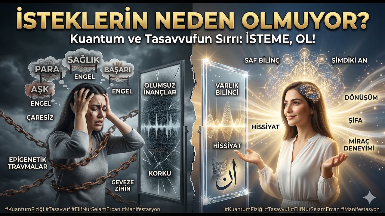 İsteklerin Neden Olmuyor? Kuantum Fiziği, Tasavvuf ve İç Dünya Sırları | Elif Nur Selam Ercan Analiz