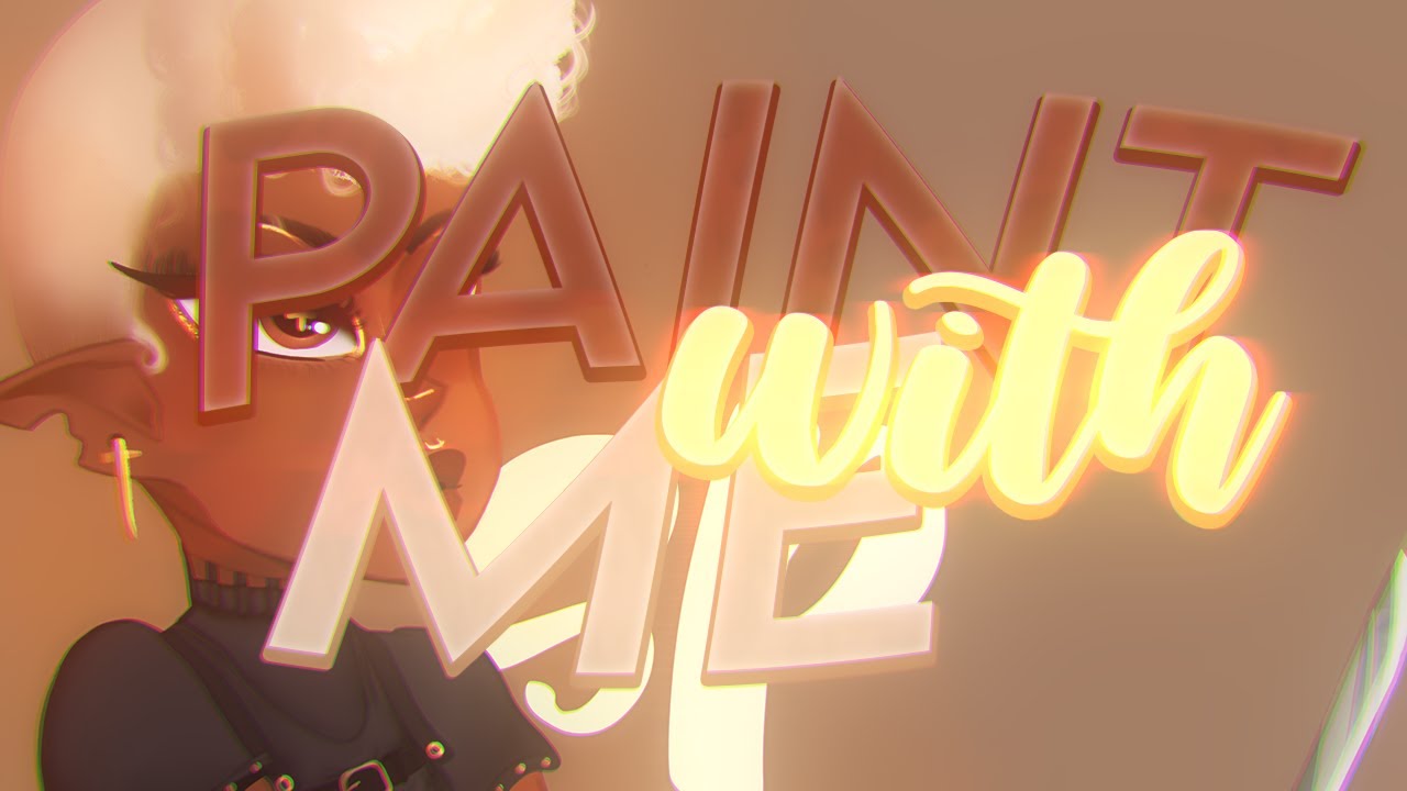 Paint With Me!  *SPEEDPAINT*// Glowing Sparks MSP