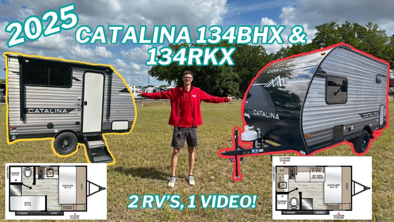 2025 Coachmen Catalina 134BHX & 134RKX – Which Small Travel Trailer is RIGHT for You?!