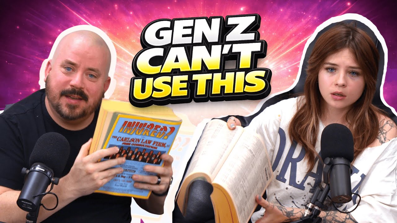 Gen Z Tries to Use a Phone Book