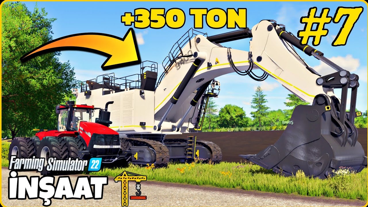 350 TON'LUK DEVASA EKSKAVATÖR'Ü İNŞAAT ALANINA TAŞIDIK❗️YÜZLERCE BEYGİR GÜCÜNDEKİ HÜSRAN #FS22