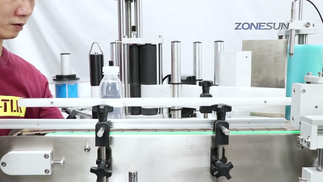 ZONESUN How To Use The ZS-TB500 Round Bottle Labeling Machine