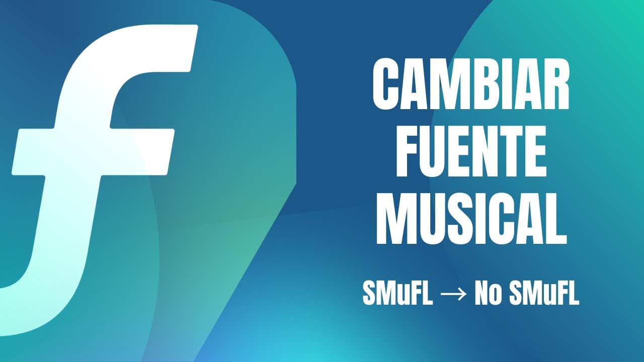 Solución para cambiar fuente musical SMuFL | Finale