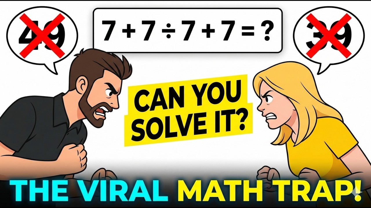 99% FAIL! 😱 What is the Correct Answer? 7+7÷7+7 🧠✨
