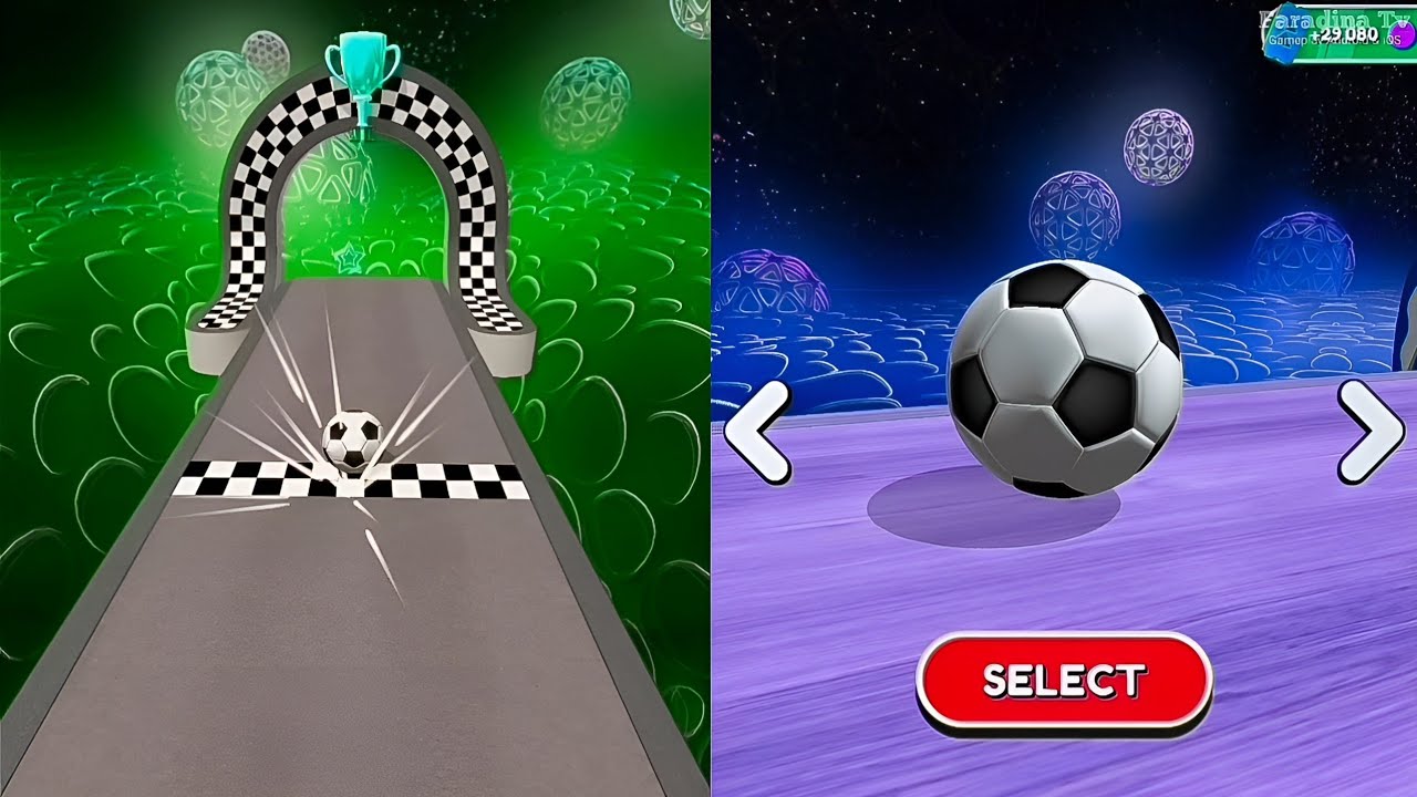 ⚽⚽🌈Going Balls Vs Reverse Video SpeedRun Gameplay Part 2018