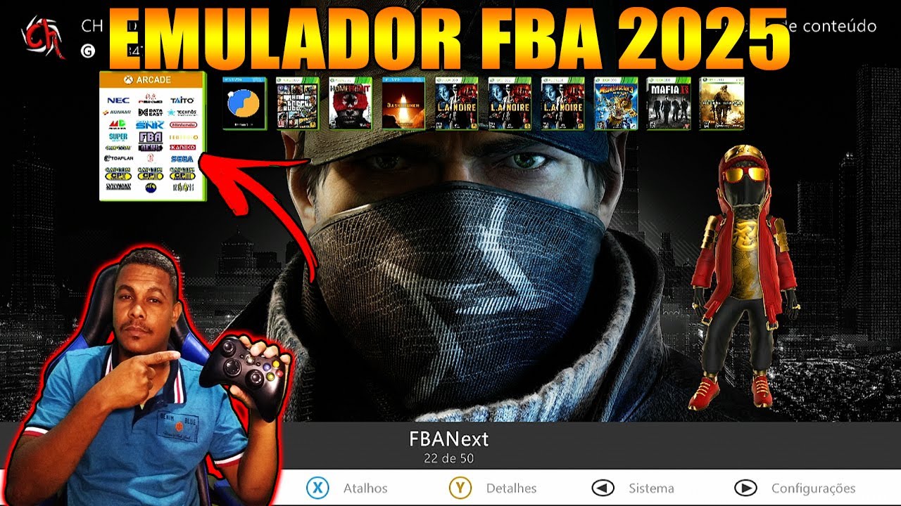 EMULADOR FBA 2025 - XBOX 360 RGH