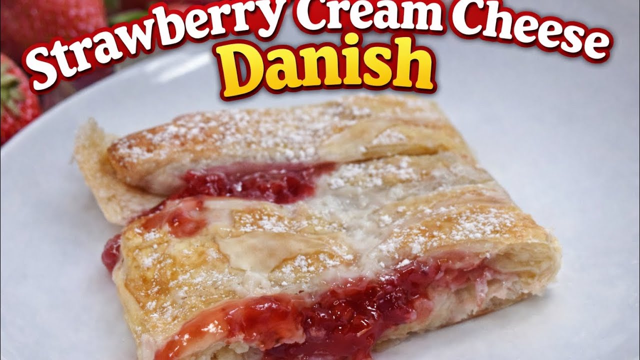 Strawberry cream cheese pastry/ danish