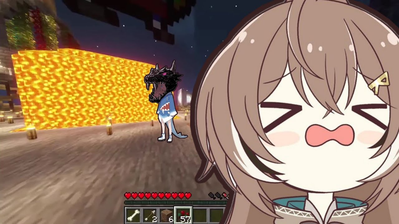Mumei screams like a monke upon seeing Gura