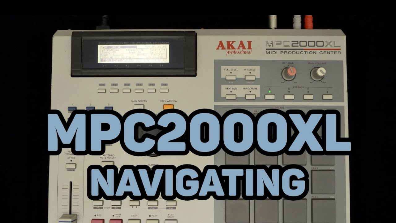 Как использовать Akai MPC2000XL Навигация по MPC2000