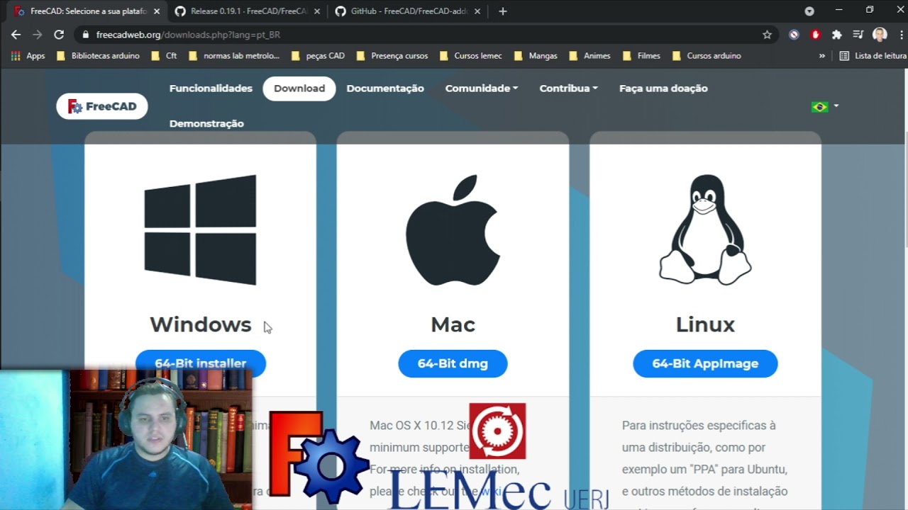 Como Baixar e Instalar o FreeCAD e suas Ferramentas (Vídeo 1)