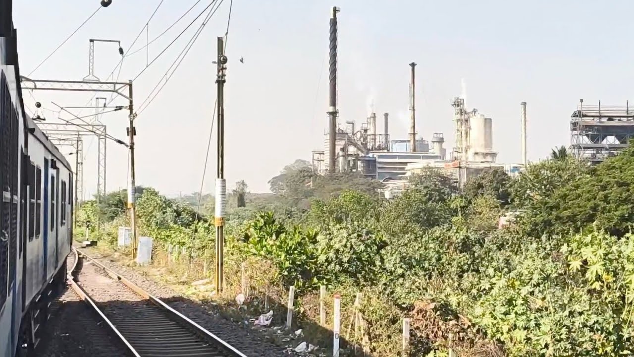 Nandigram & Navjeevan Express at Ballarshah | BPQ To CAF Train Journey | Paper Mill INDIAN RAILWAYS 