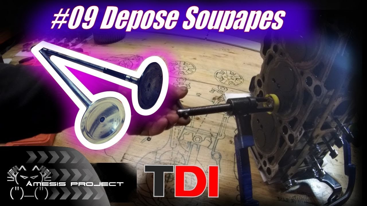 #09 TDI 130 Déposes des soupapes