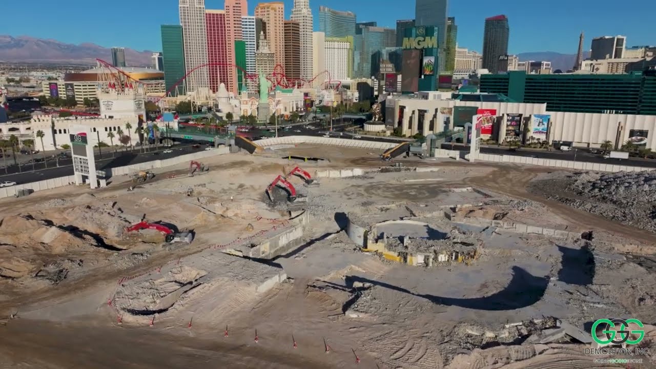 Tropicana Demolition Progress - GGG Demolition - December 10th, 2024