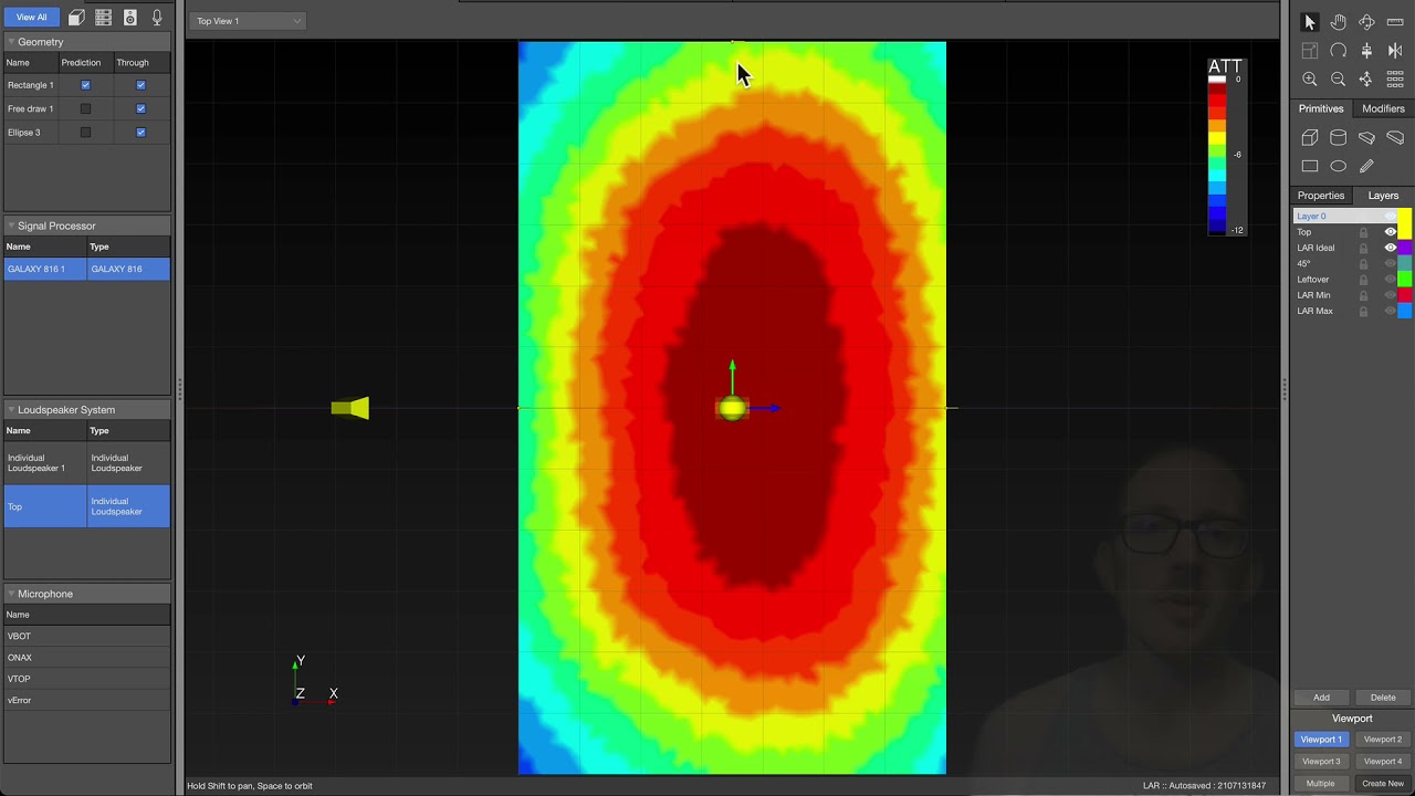 How do you use LAR to place a point source speaker? (later aspect ratio)