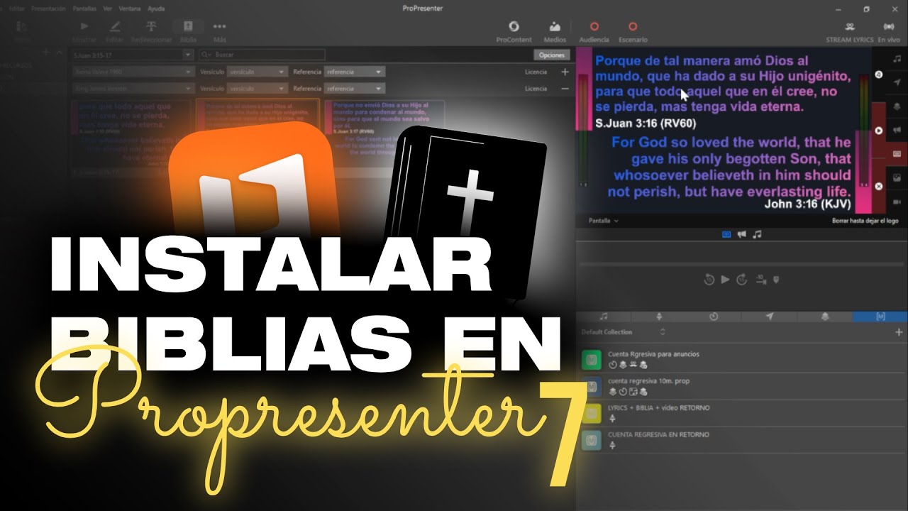 Como Instalar y Configurar Biblias en #ProPresenter 7 - Tutorial Completo