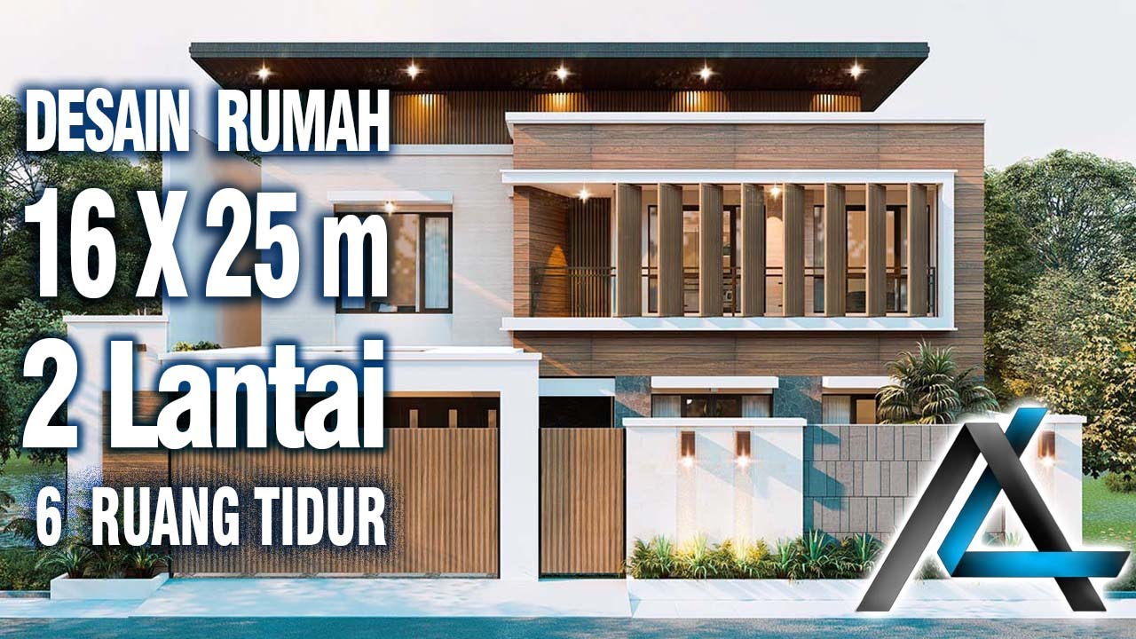 DESAIN RUMAH 16X25 METER | CIBITUNG - DESAIN KONTEMPORER