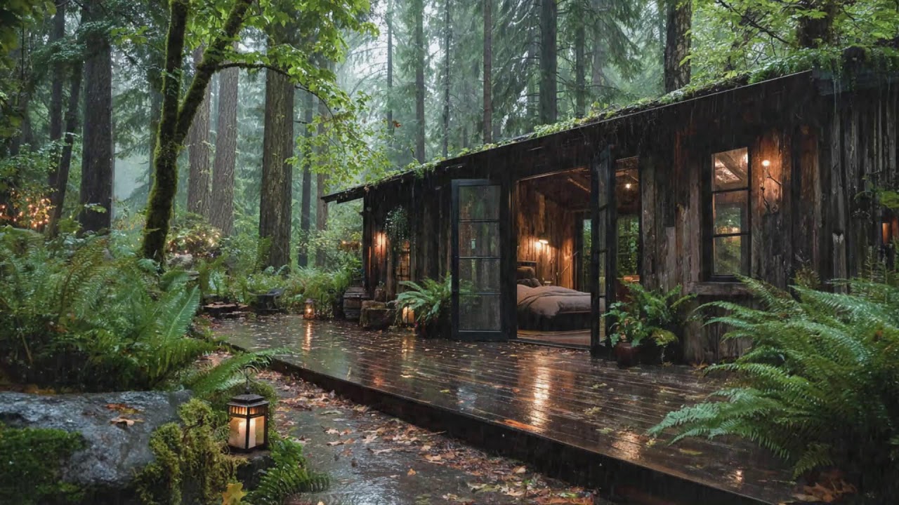🌧️Soothing Rain Sounds for Deep Sleeping | Relaxing Night Ambience